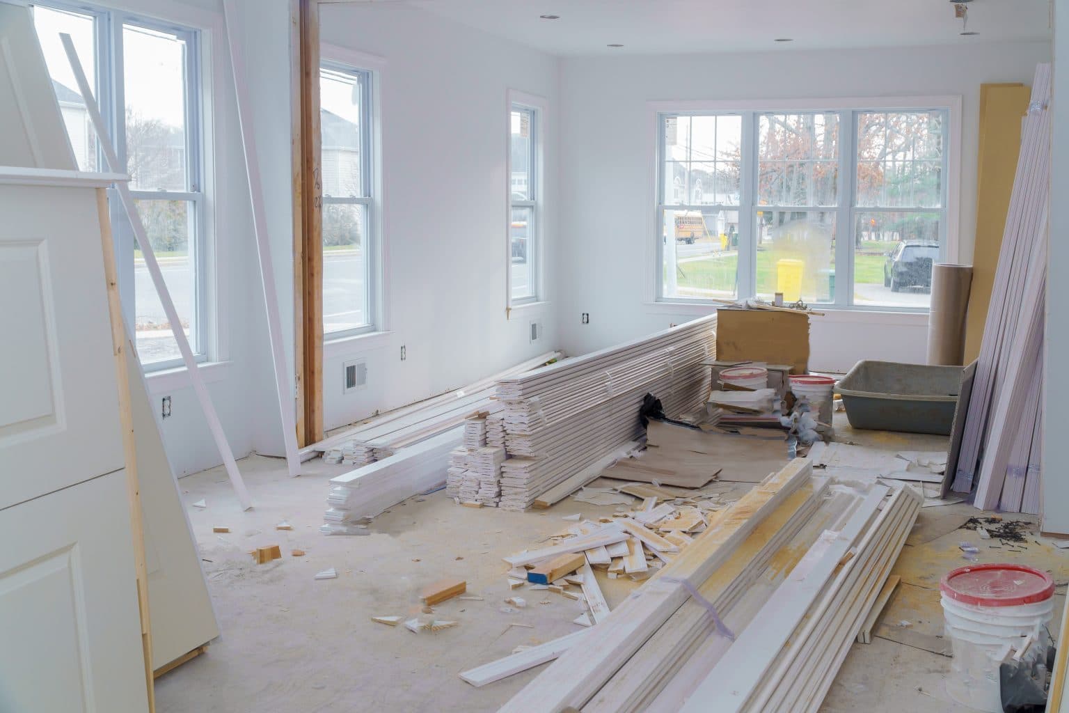 Interior remodel in progress